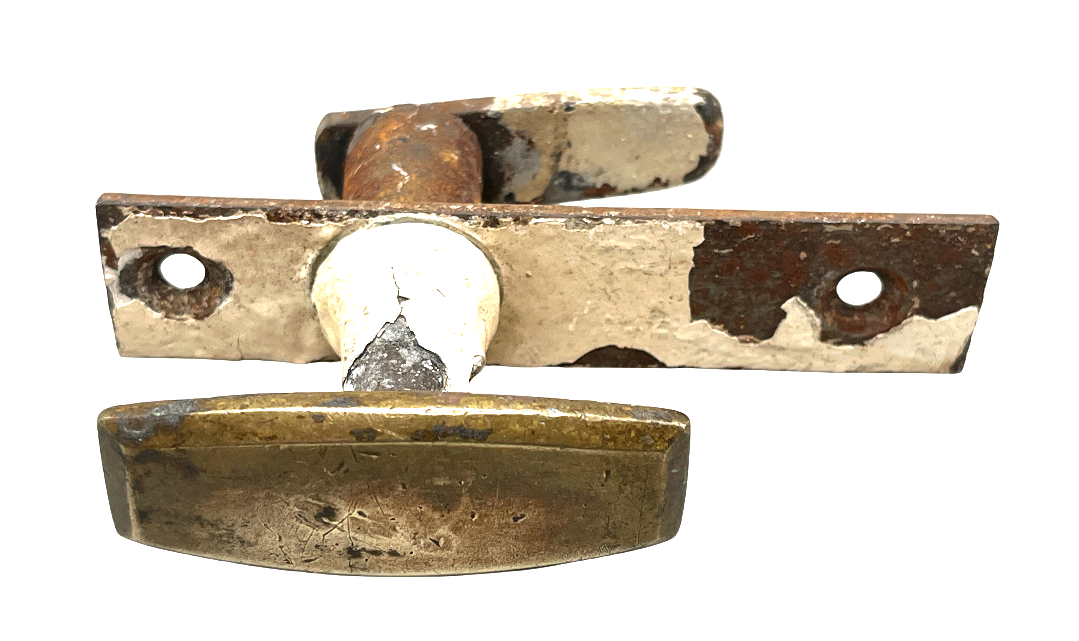 Fensteroliven / Einreiber  20er Jahre aus Messing