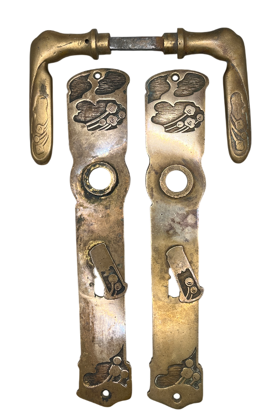 Türgarnitur Jugendstil aus Messing