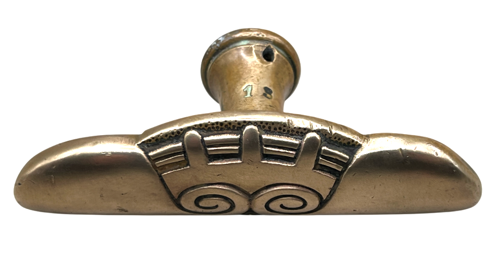 Fensteroliven Jugendstil aus Messing