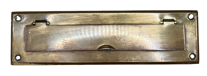 Briefklappe 20er Jahre aus Messing