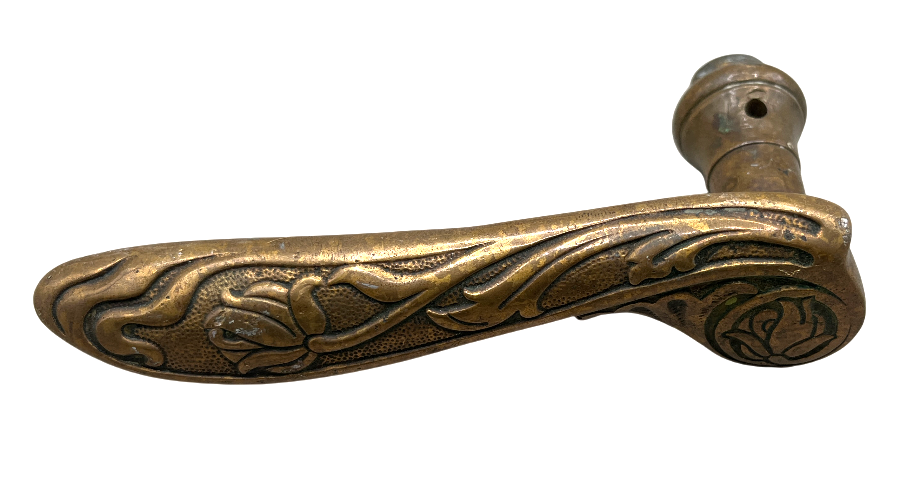 Türklinken Jugendstil aus Messing links