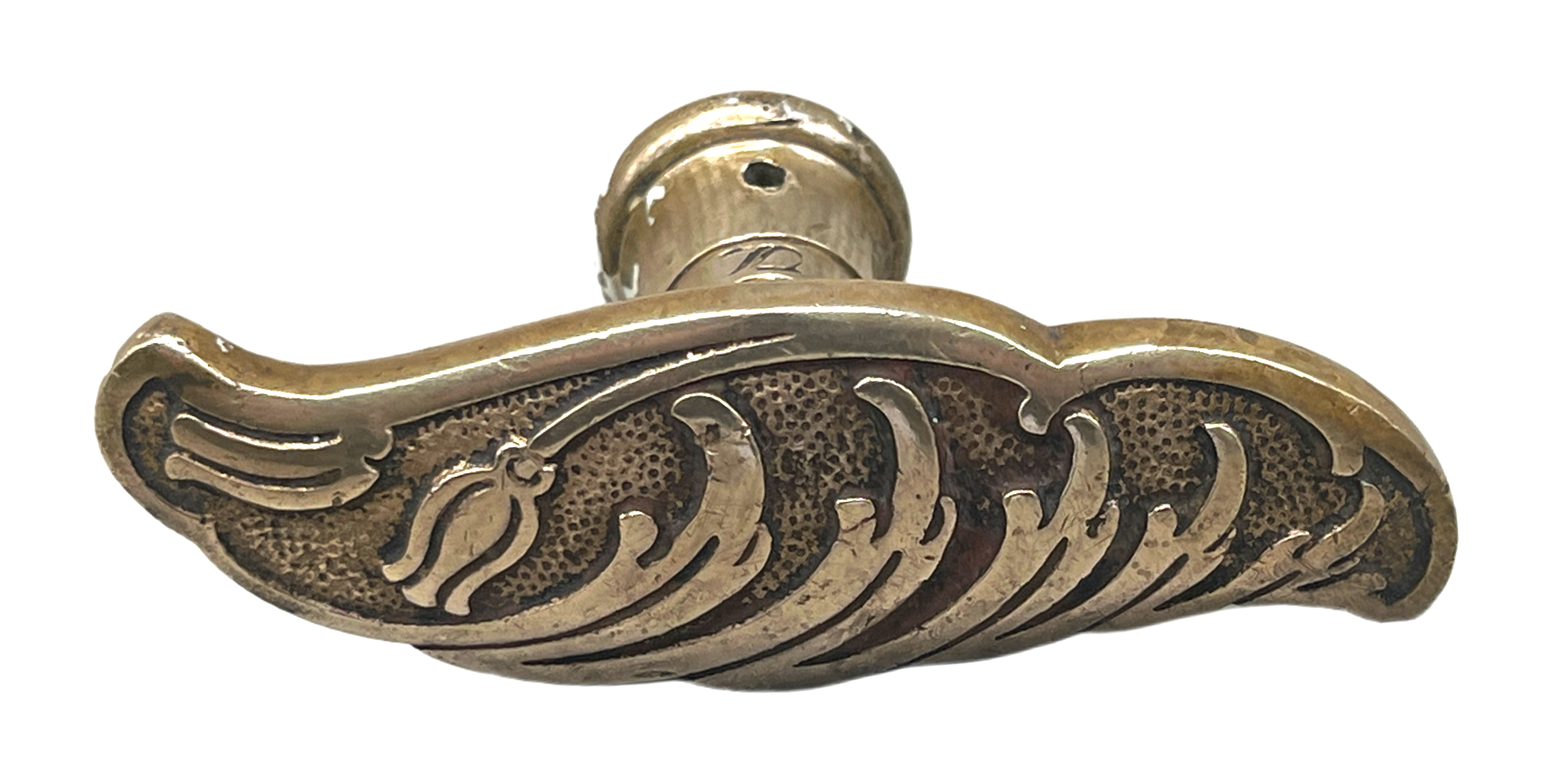 Fensteroliven Jugendstil aus Messing