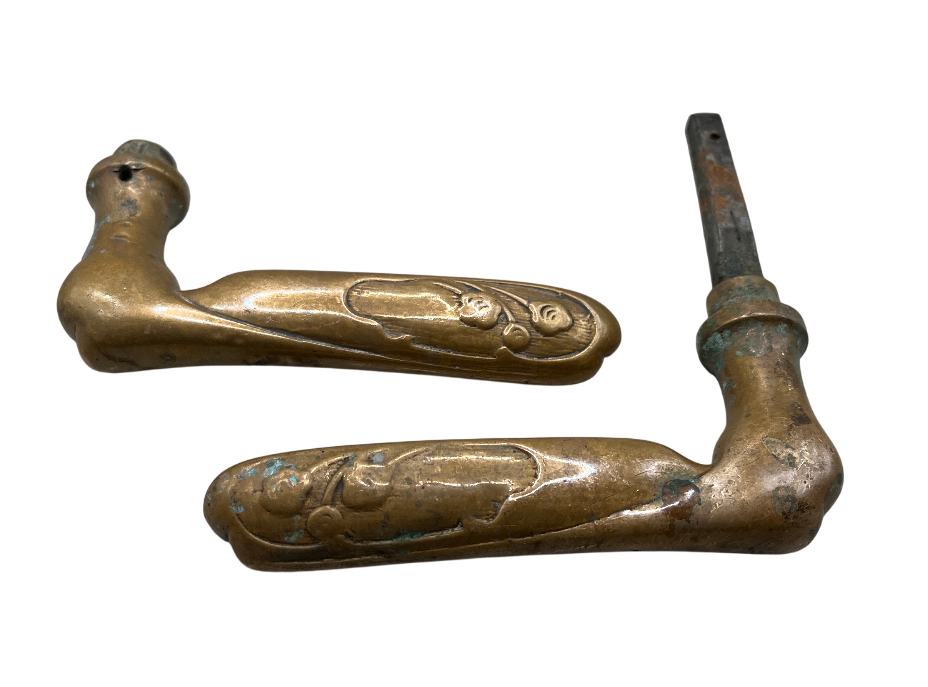 Türgarnitur Jugendstil aus Messing