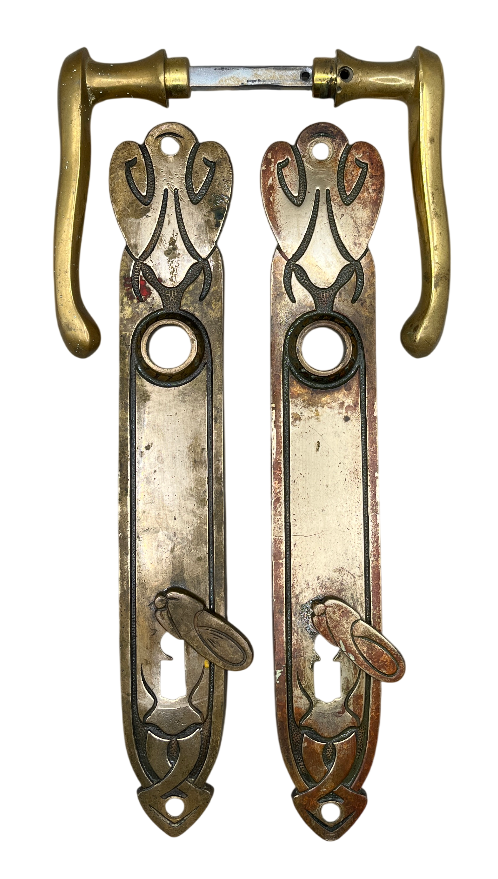 Türgarnitur Jugendstil aus Messing