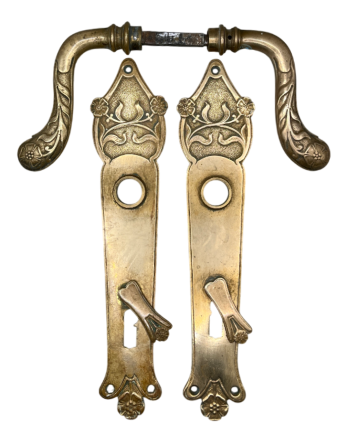 Türgarnitur Jugendstil aus Messing