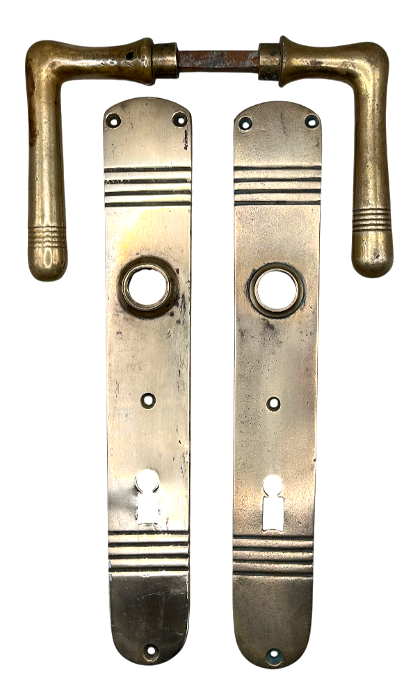 Türgarnitur Art Deco aus Messing