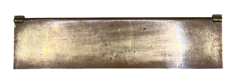 Briefklappe 20er Jahre aus Messing