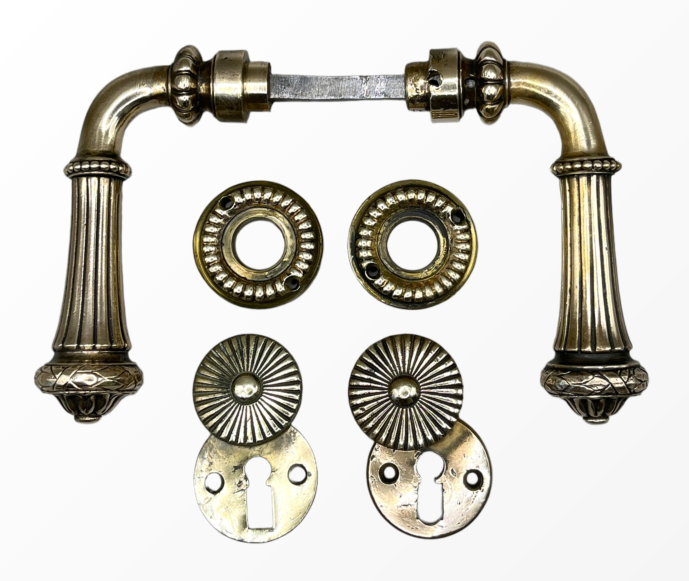 Türgarnitur Jugendstil aus Messing