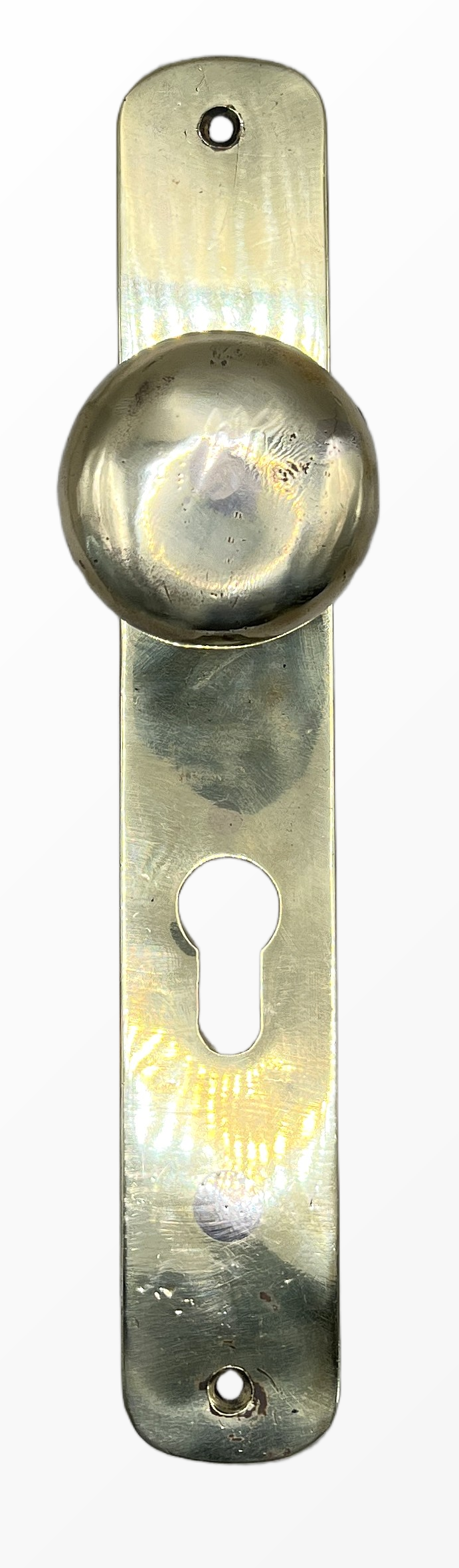 Türknauf/Langschild Gründerzeit aus Messing
