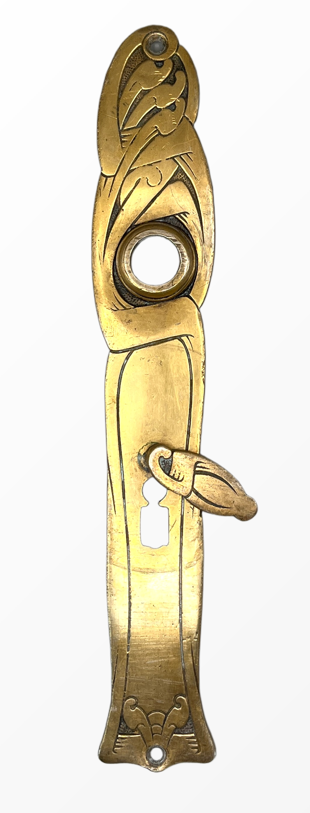 Türschilder Jugendstil aus Messing