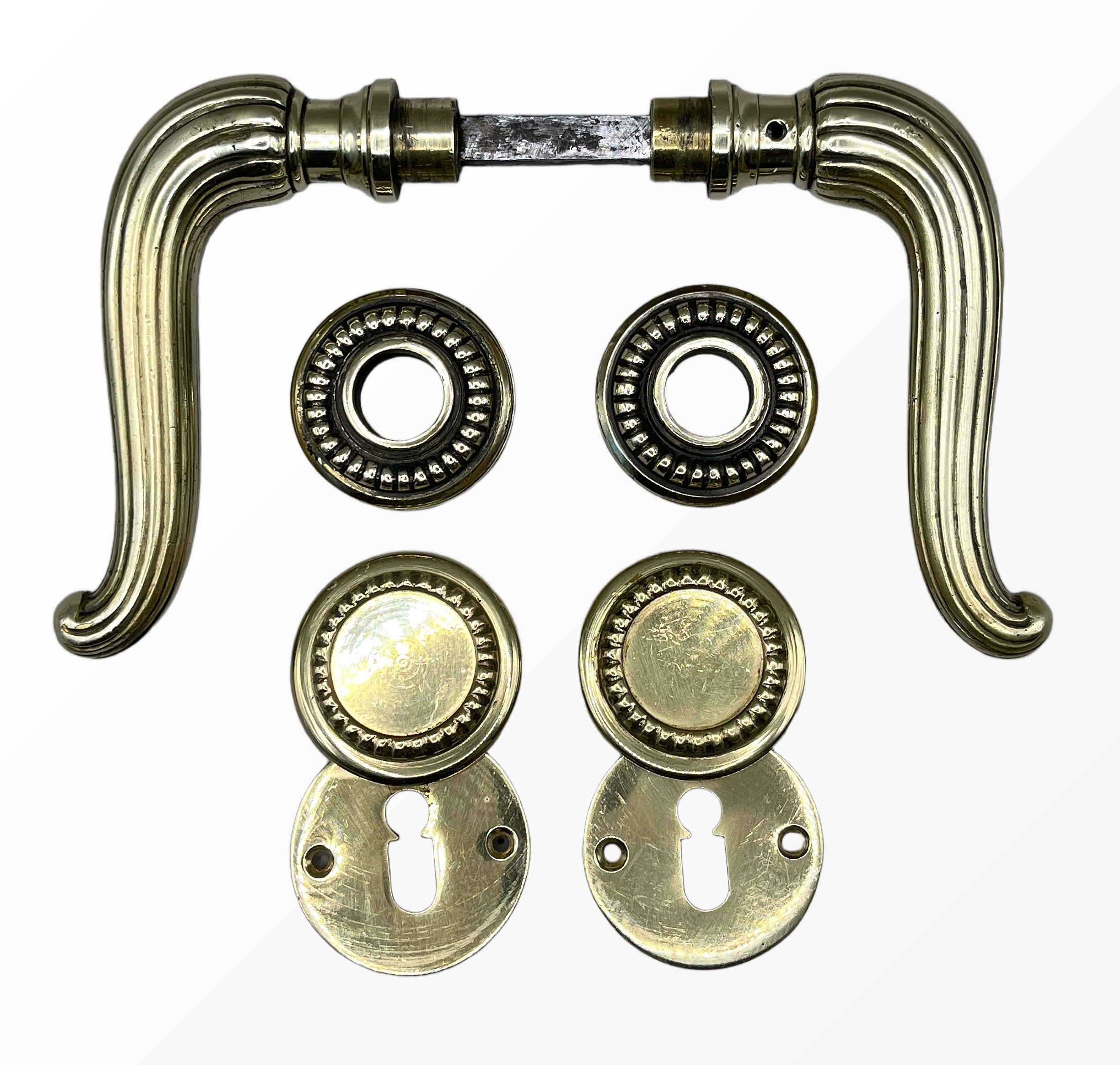 Türgarnitur Jugendstil aus Messing