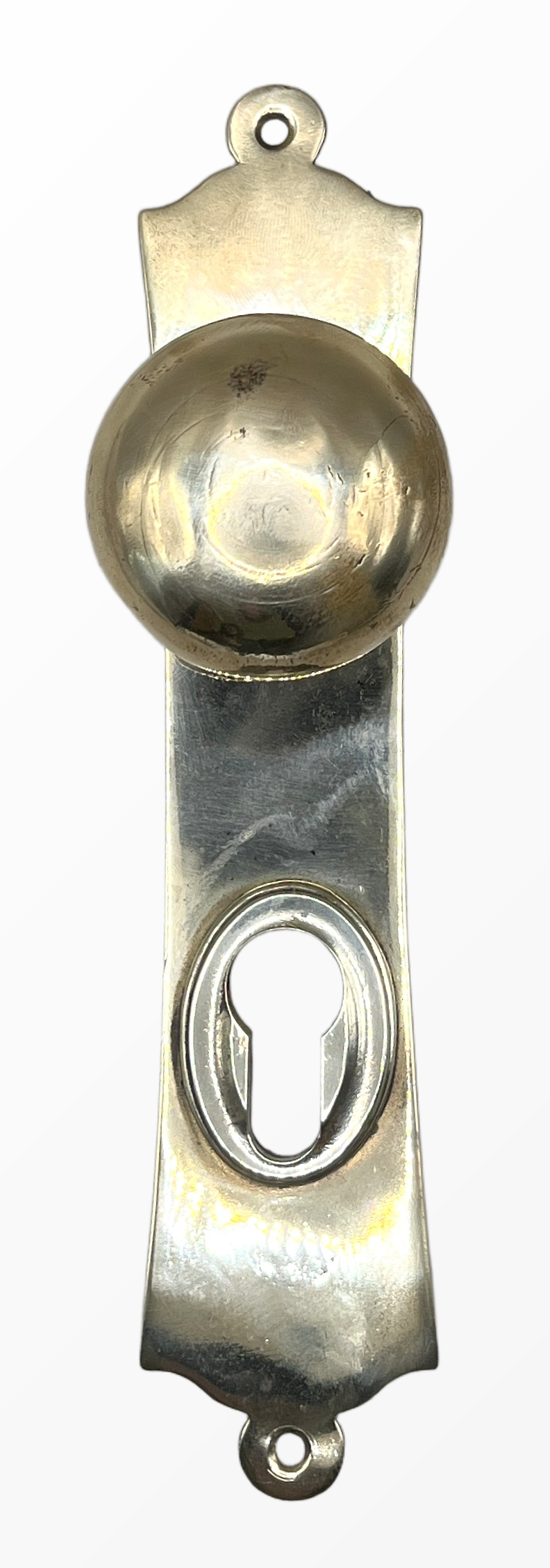 Türknauf/Langschild Gründerzeit aus Messing