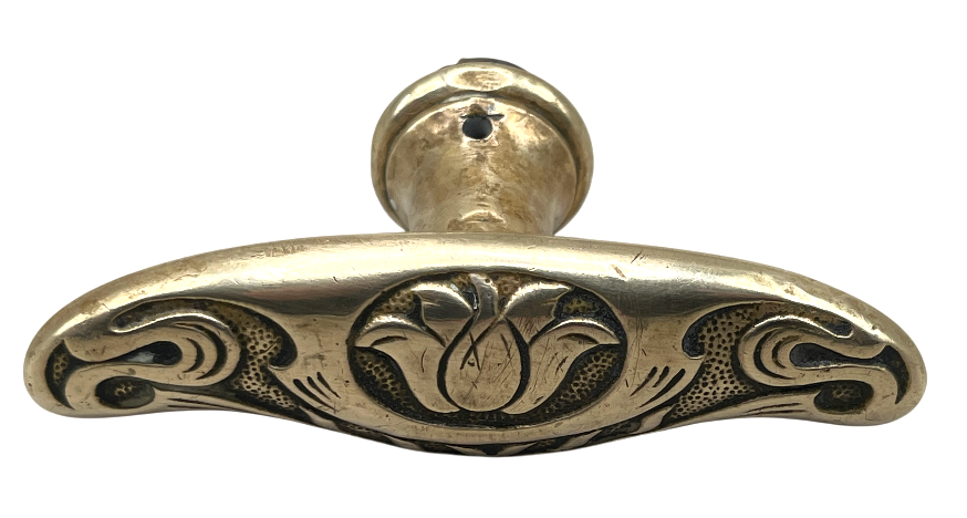 Fensteroliven Jugendstil aus Messing