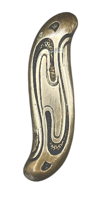 Fensteroliven Jugendstil aus Messing