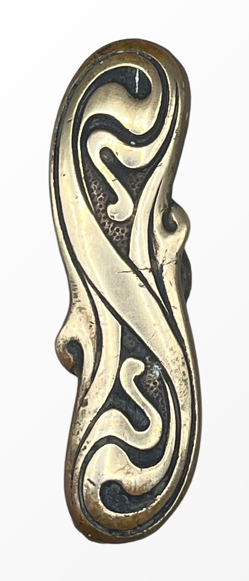 Fensteroliven Jugendstil aus Messing