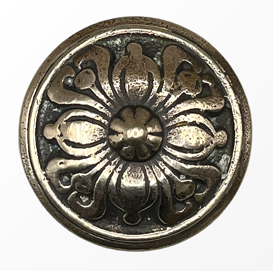 Möbelknauf Jugendstil aus Messing