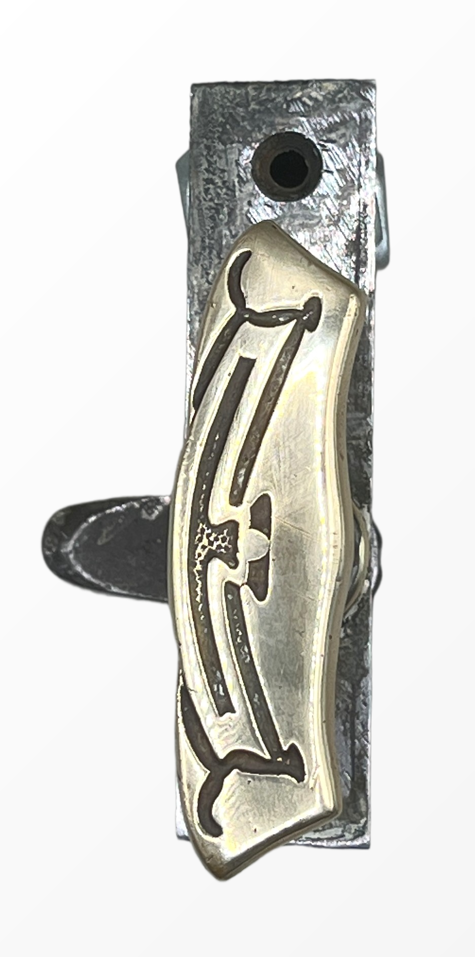 Fensteroliven/Einreiber Jugendstil aus Messing