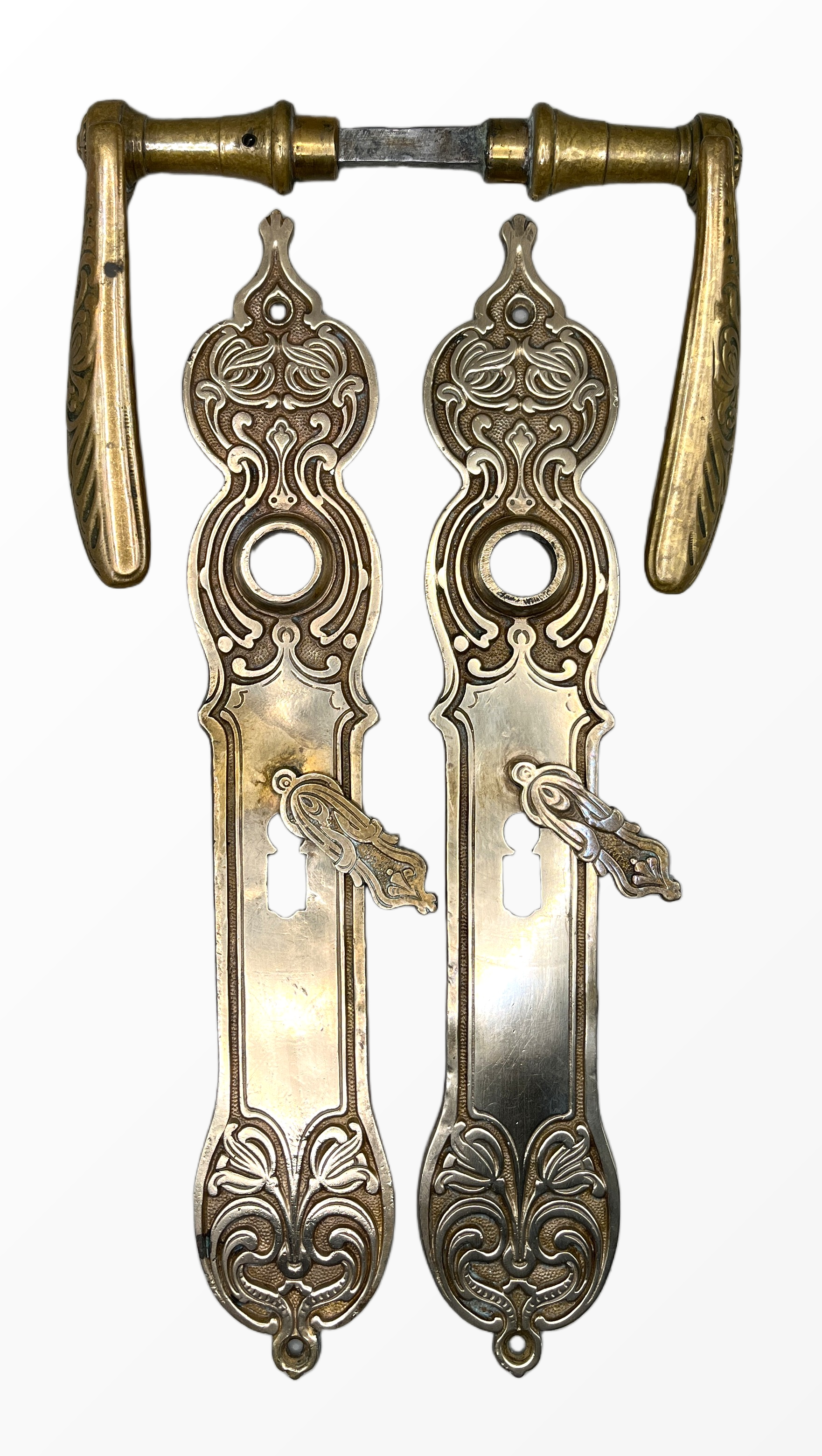 Türgarnitur Jugendstil aus Messing