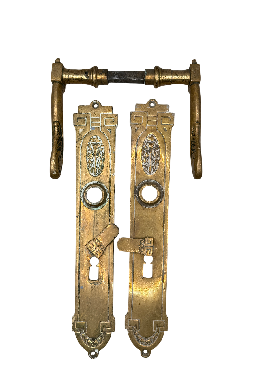 Türgarnitur Jugendstil aus Messing