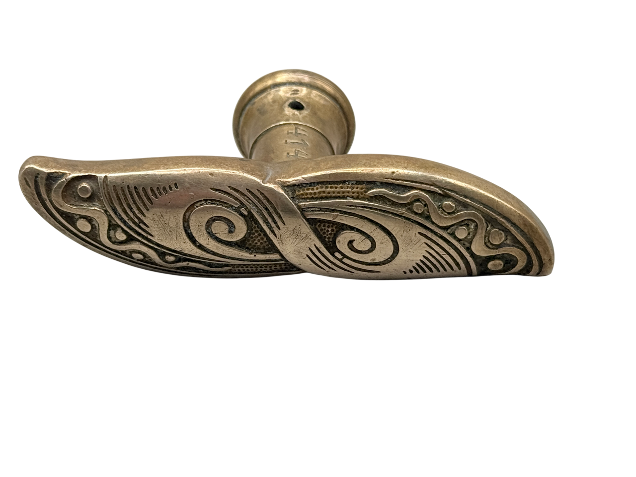 Fensteroliven Jugendstil aus Messing