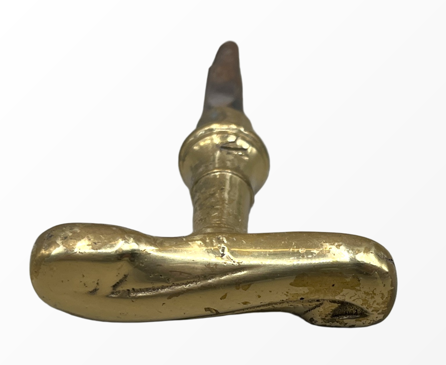 Türgarnitur Jugendstil aus Messing mit Nachtriegel