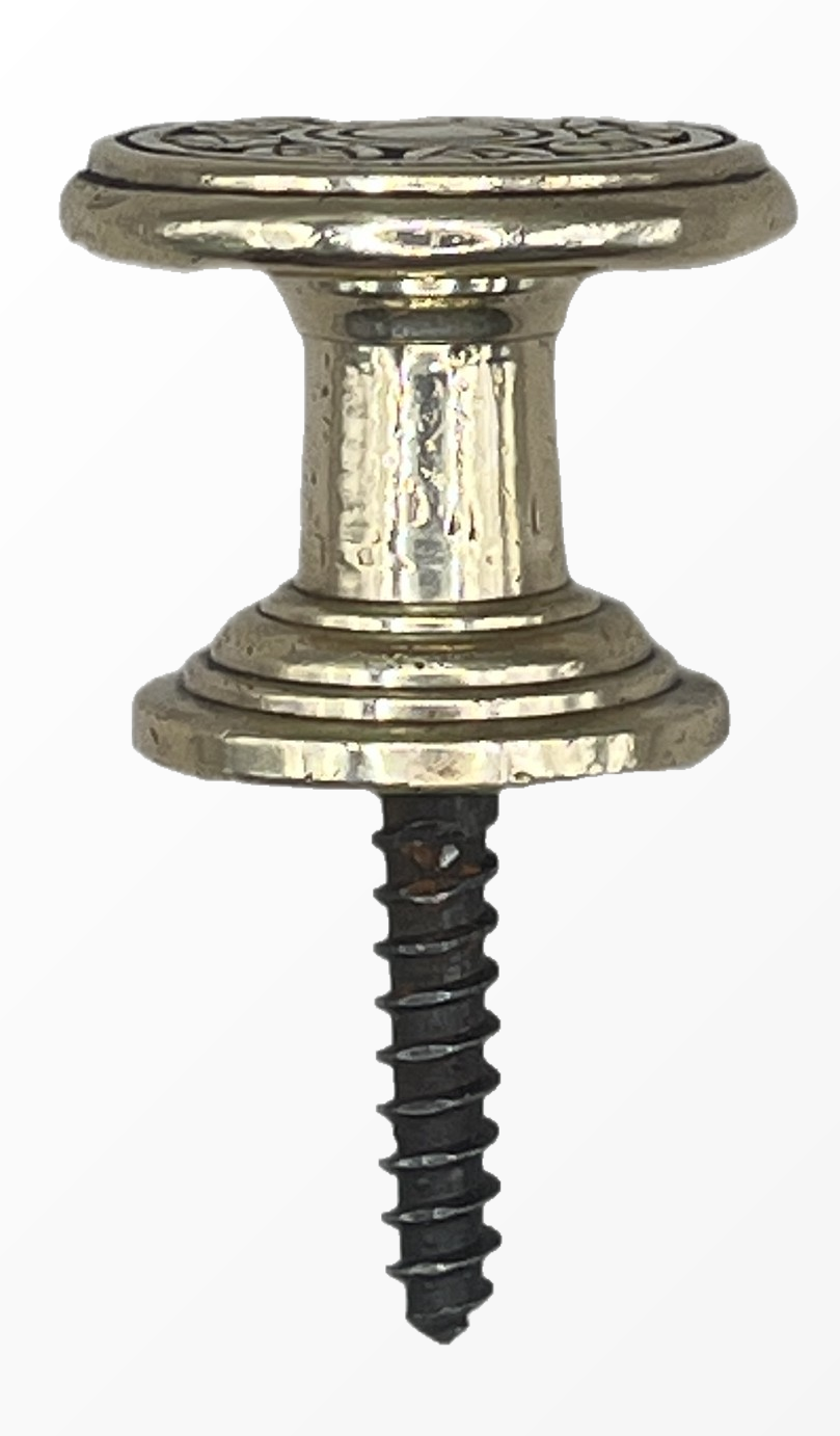 Türknauf/Möbelknauf Jugendstil aus Messing
