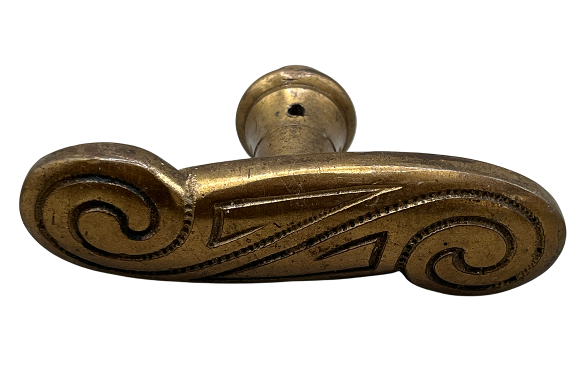 Fensteroliven Jugendstil aus Messing