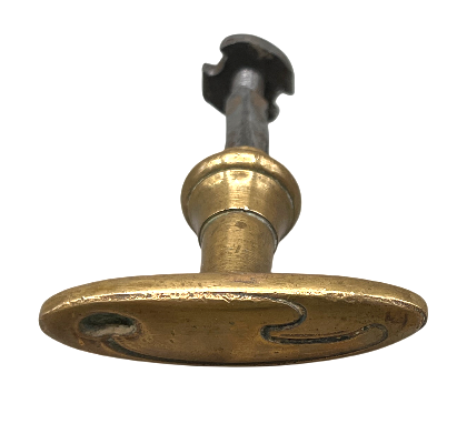 Türgarnitur Jugendstil aus Messing mit Nachtriegel
