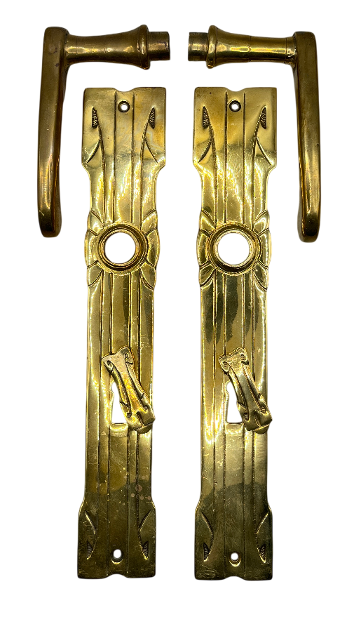 Türgarnitur Art Deco aus Messing