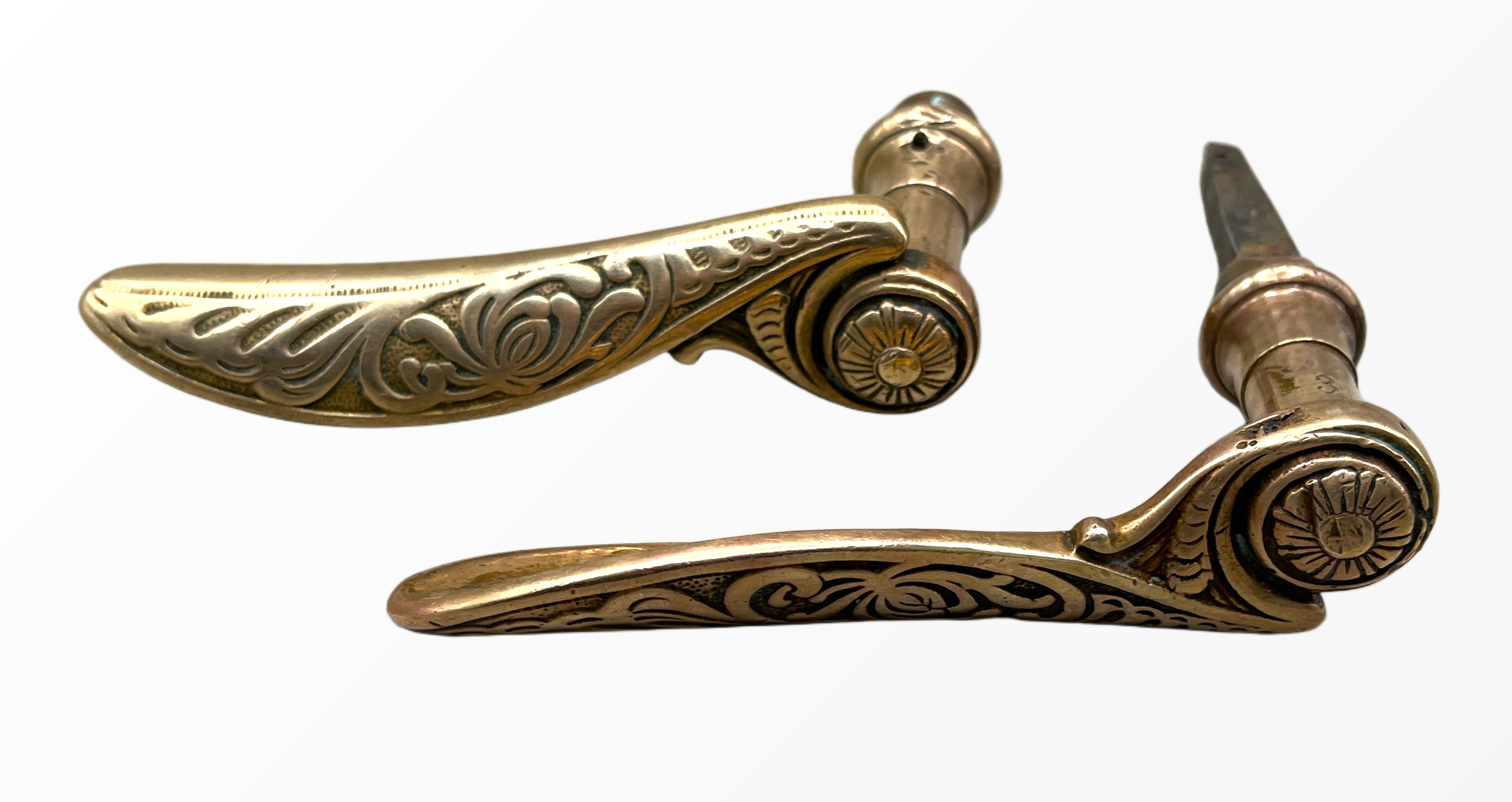 Türgarnitur Jugendstil aus Messing