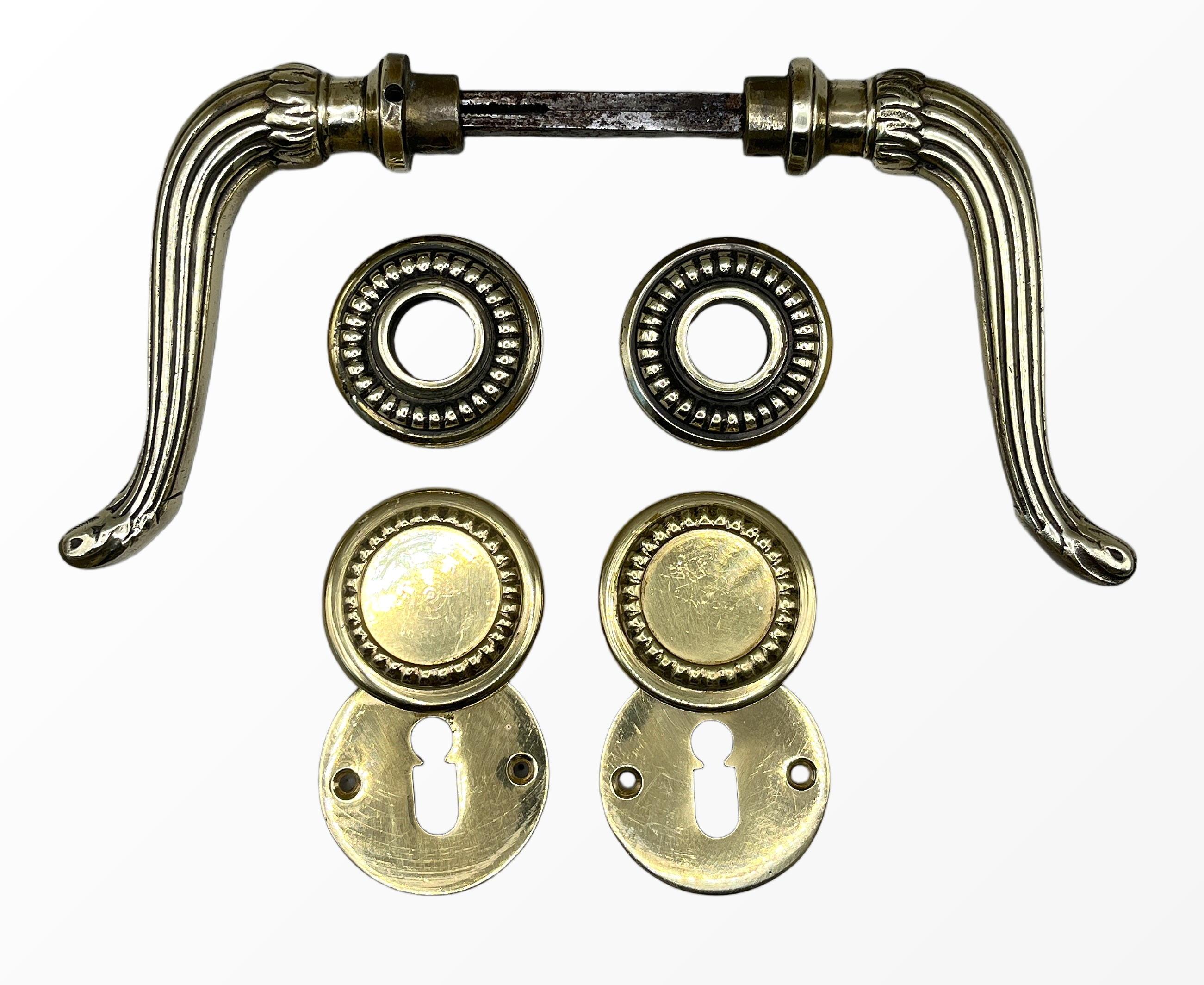 Türgarnitur Jugendstil aus Messing