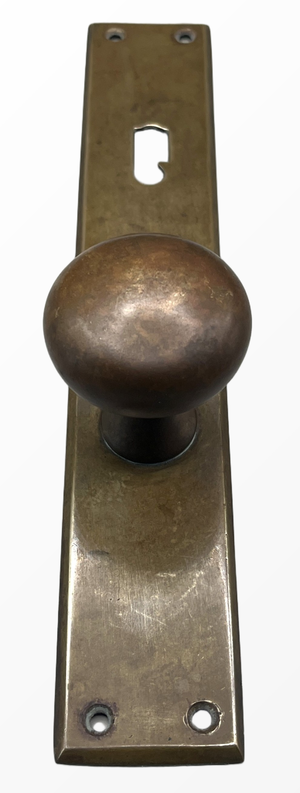 Türknauf/Langschild Biedermeier aus Messing