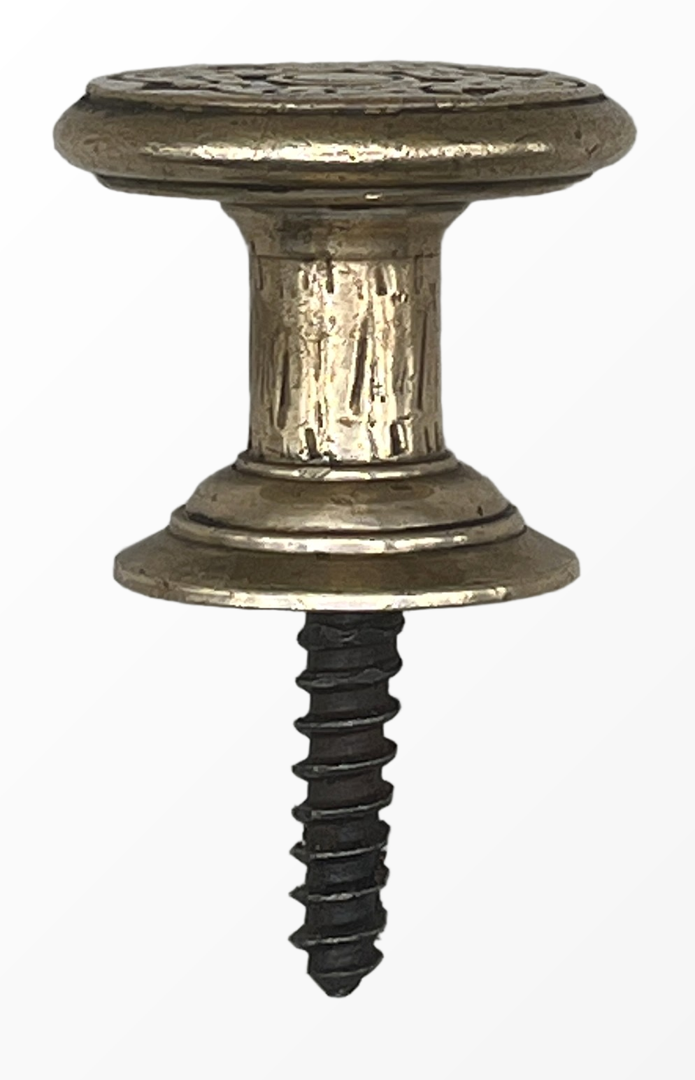 Türknauf/Möbelknauf Jugendstil aus Messing