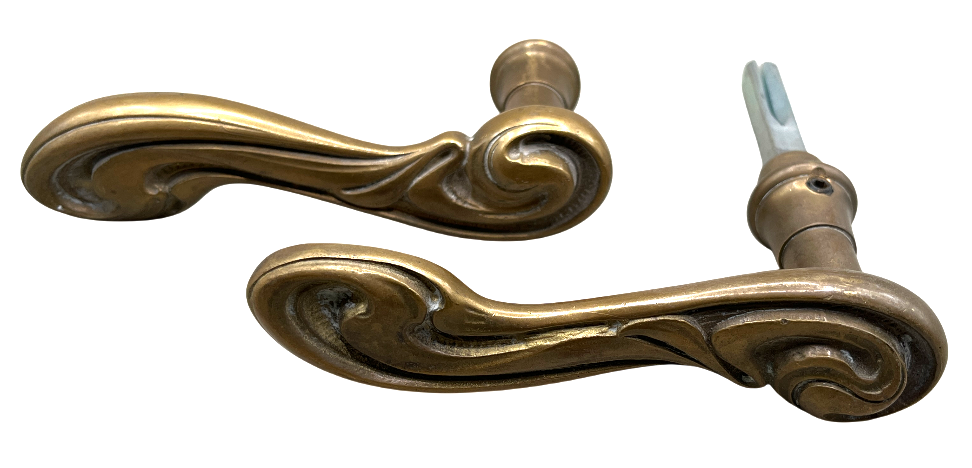 Türgarnitur Jugendstil aus Messing