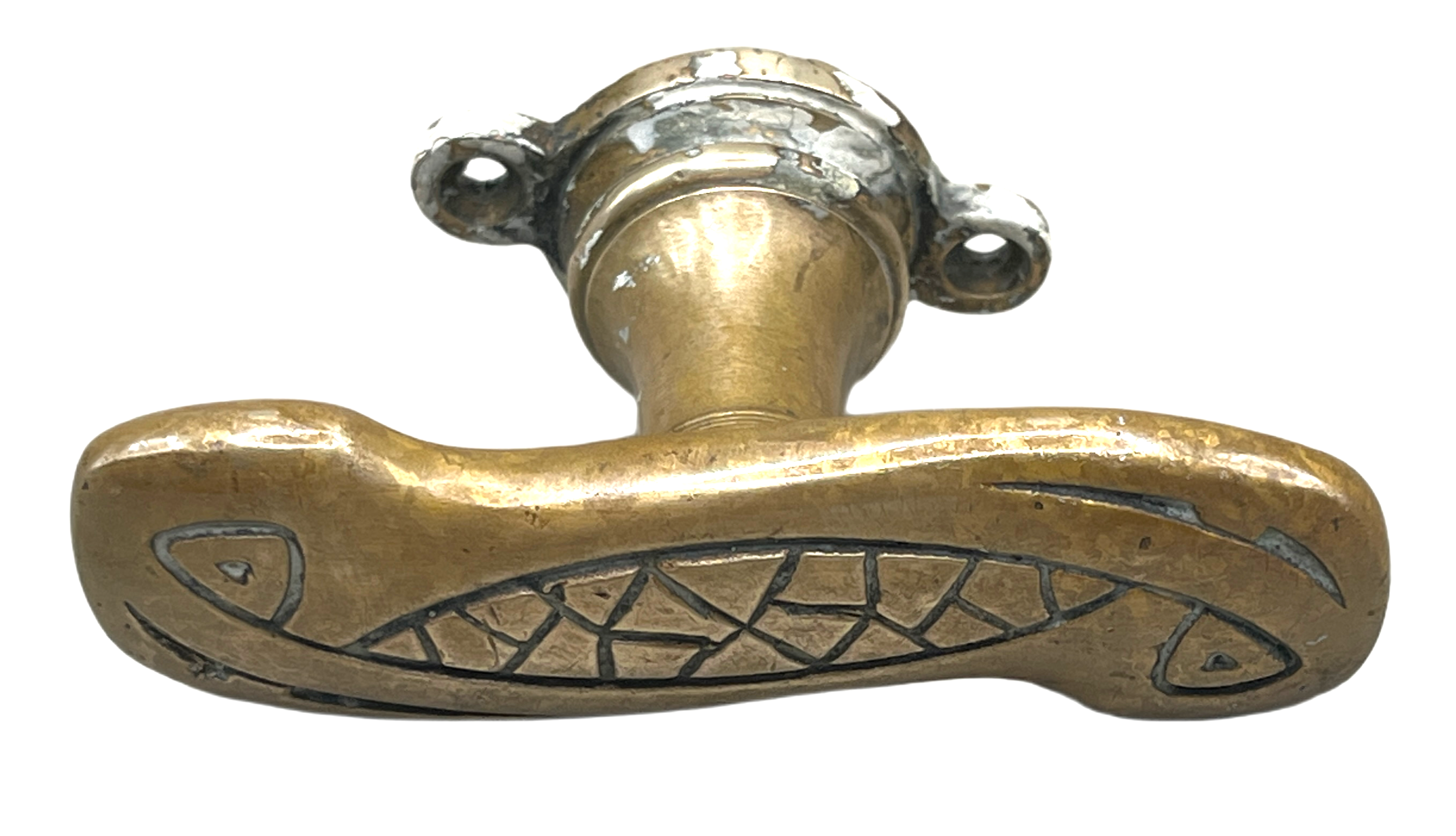 Fensteroliven Art Deco aus Messing