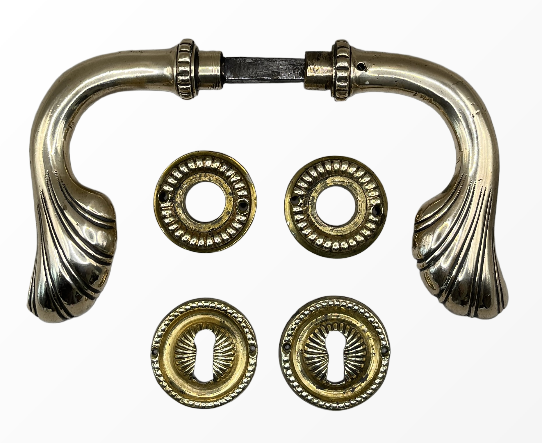 Türgarnitur Jugendstil aus Messing