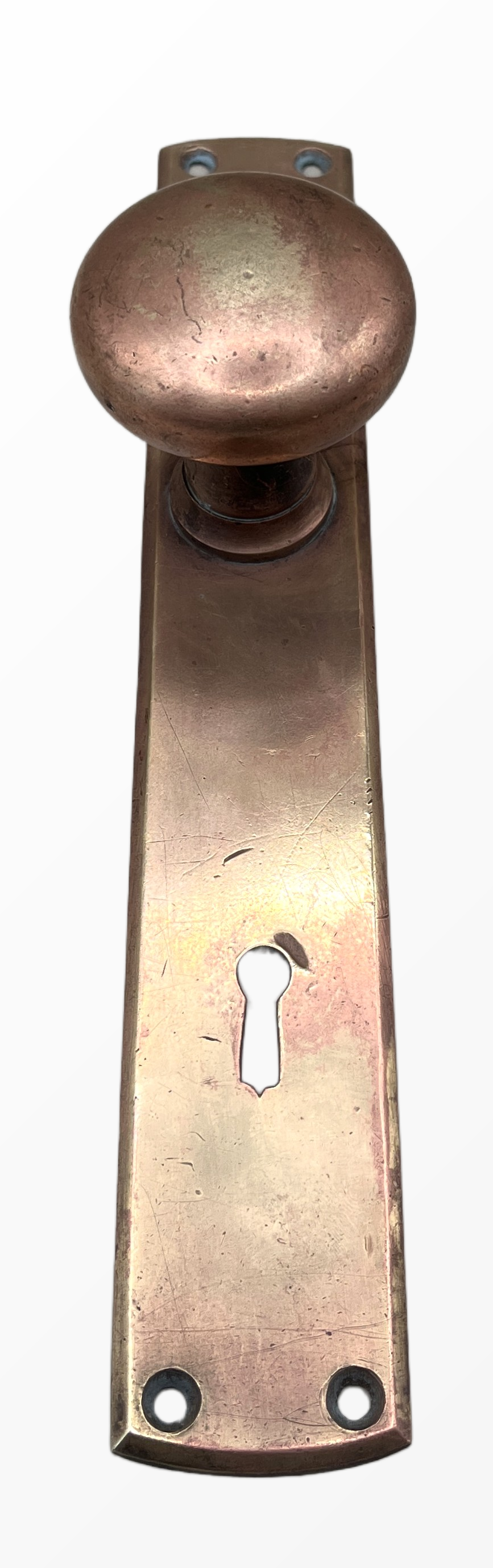 Türknauf/Langschild 20er Jahre aus Messing