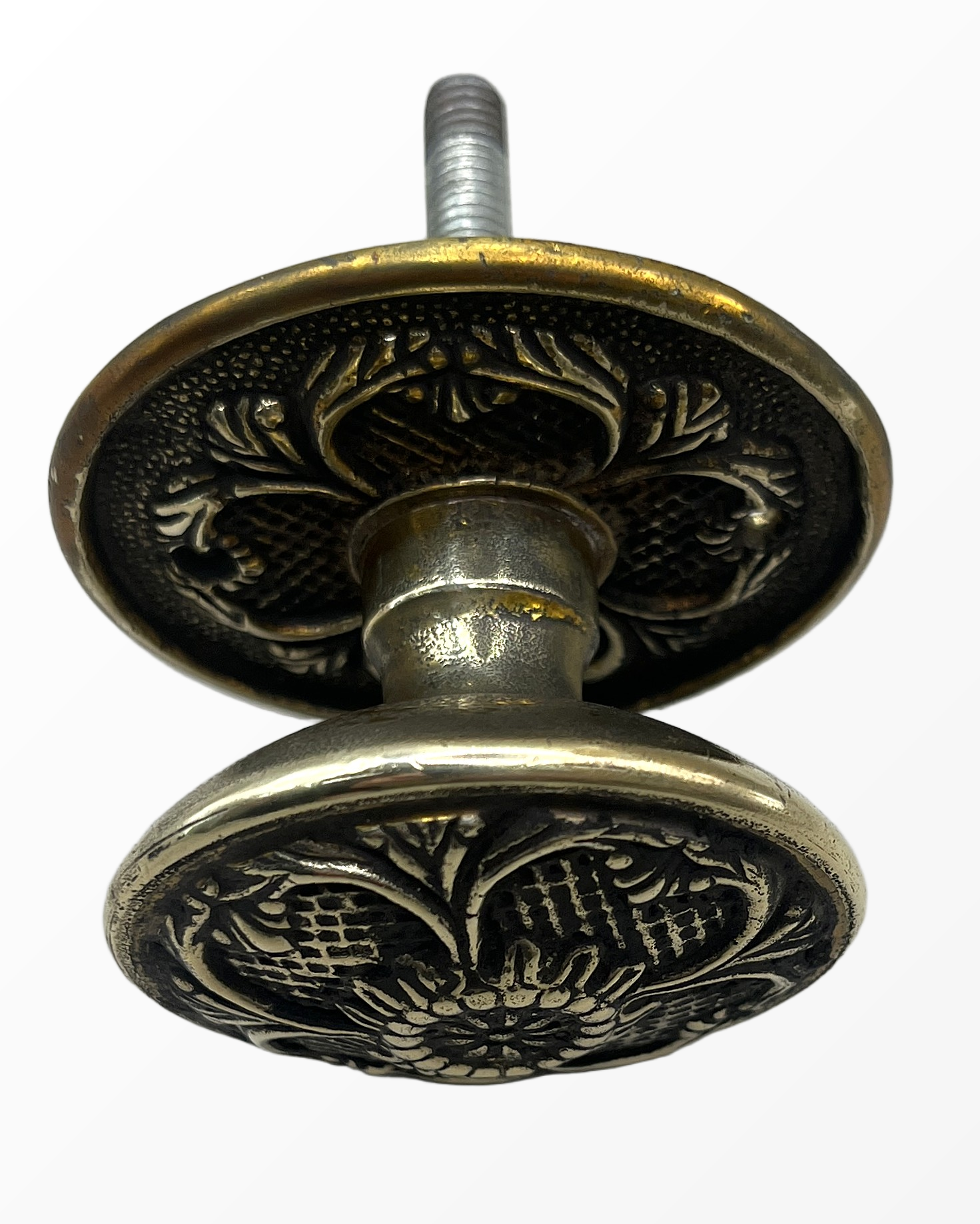 Türknauf/Möbelknauf Jugendstil aus Messing