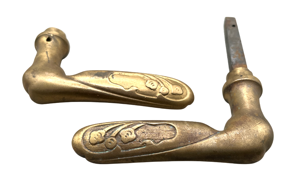 Türgarnitur Jugendstil aus Messing