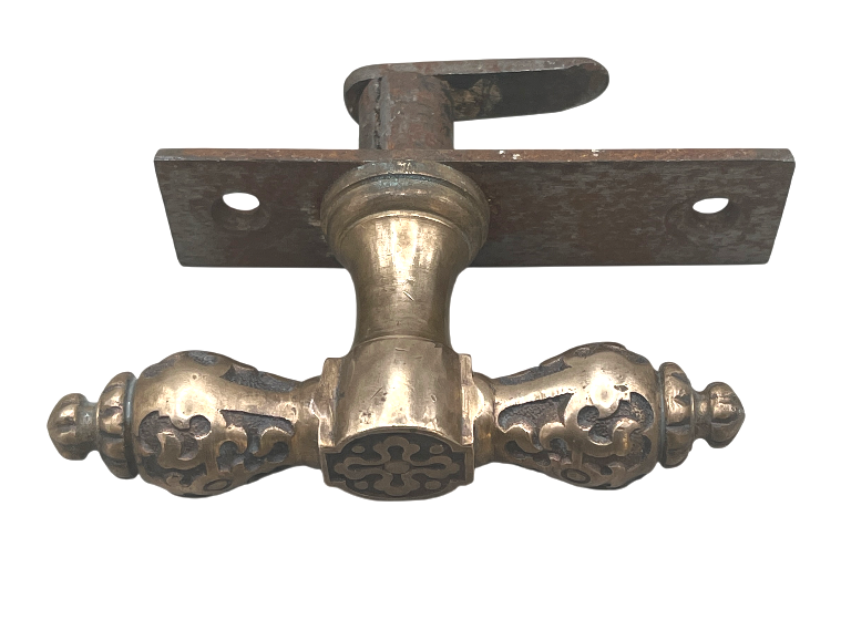 Fensteroliven / Einreiber Gründerzeit aus Messing