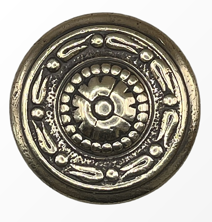 Möbelknauf Jugendstil aus Messing
