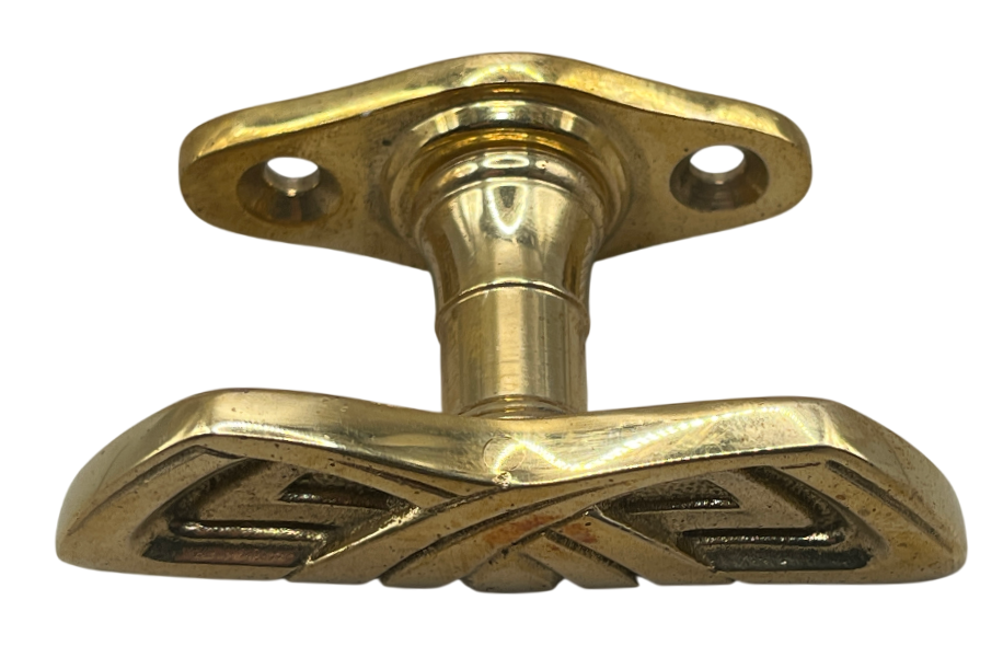 Fensteroliven Jugendstil aus Messing Neuguss