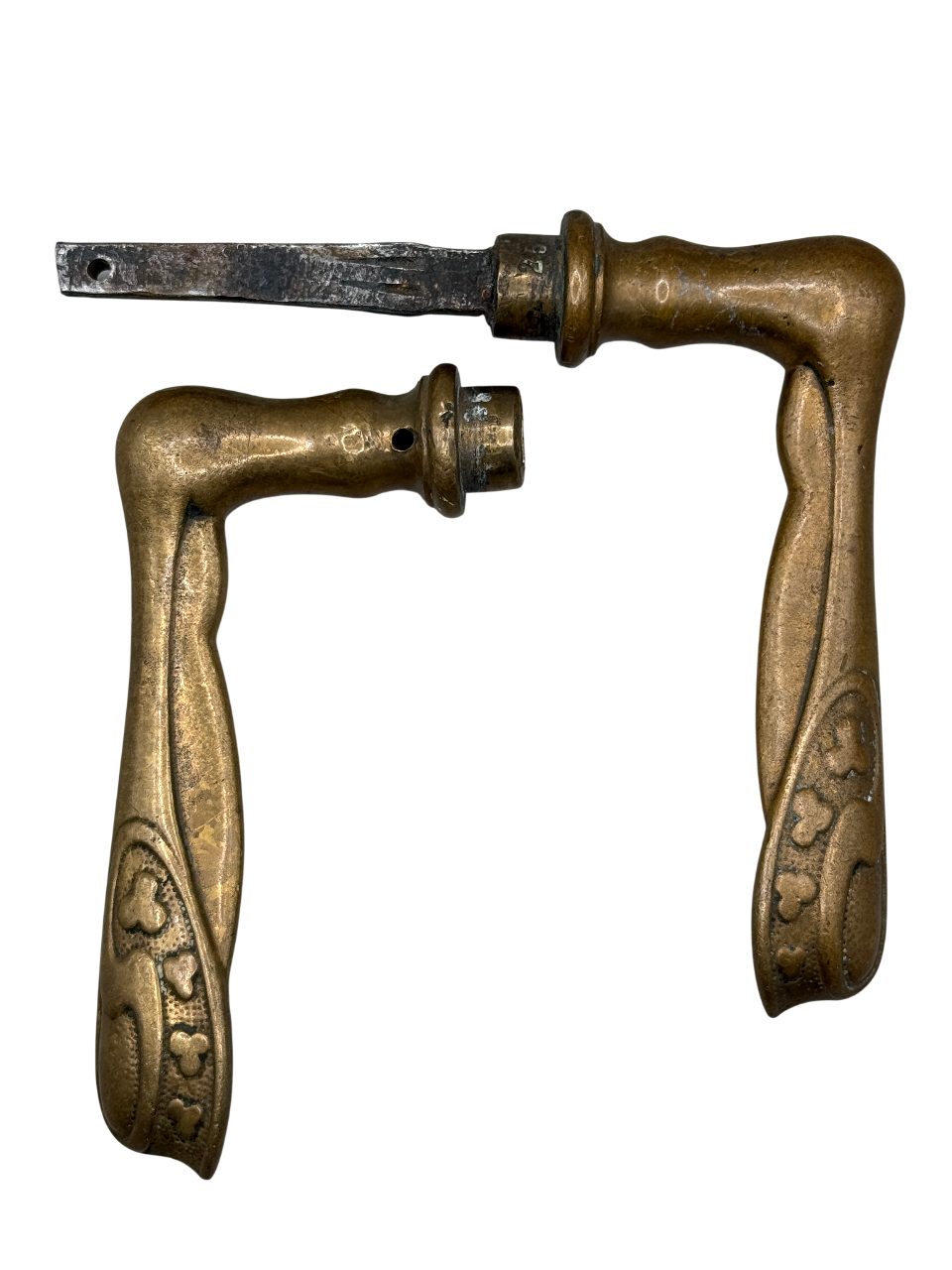 Türklinken Jugendstil aus Messing