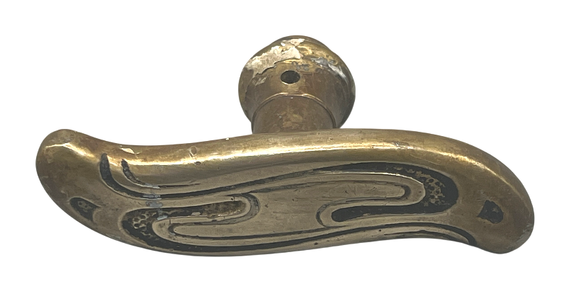 Fensteroliven Jugendstil aus Messing