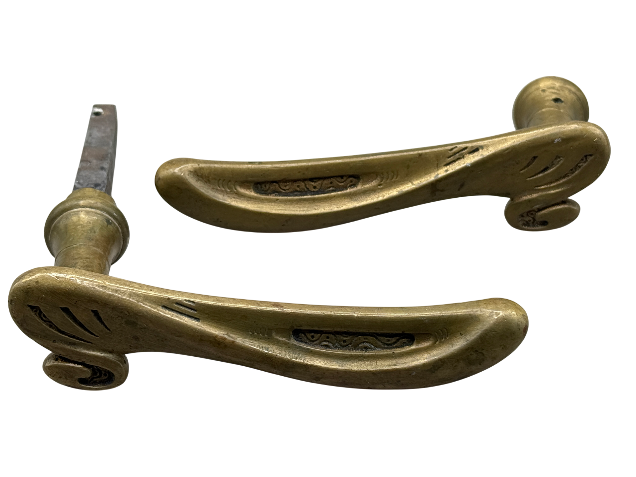 Türklinken Jugendstil aus Messing