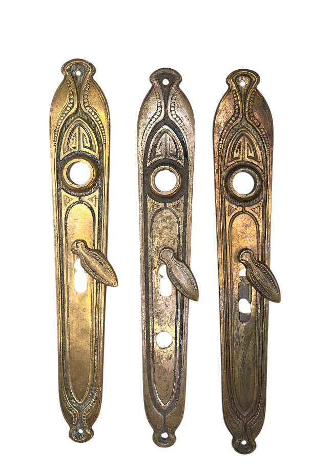 Türschilder Jugendstil aus Messing  Konvolut