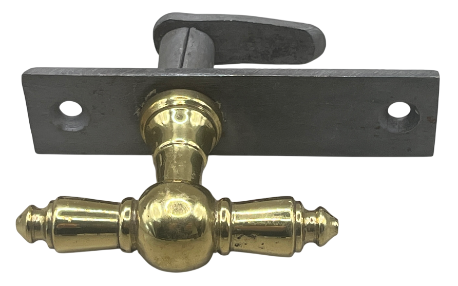 Fensteroliven / Einreiber Gründerzeit aus Messing  Neuguss