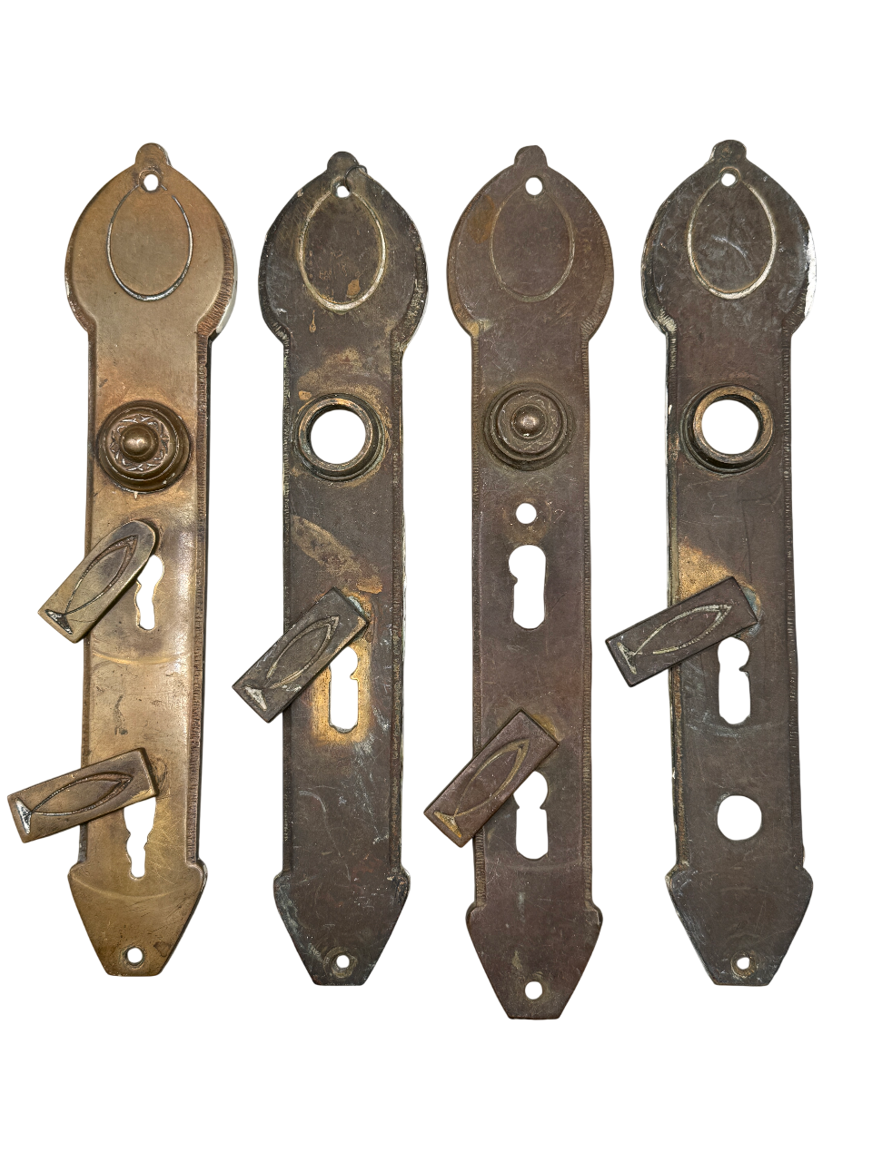 Türschilder Art Deco aus Messing Einzelstücke einer Serie