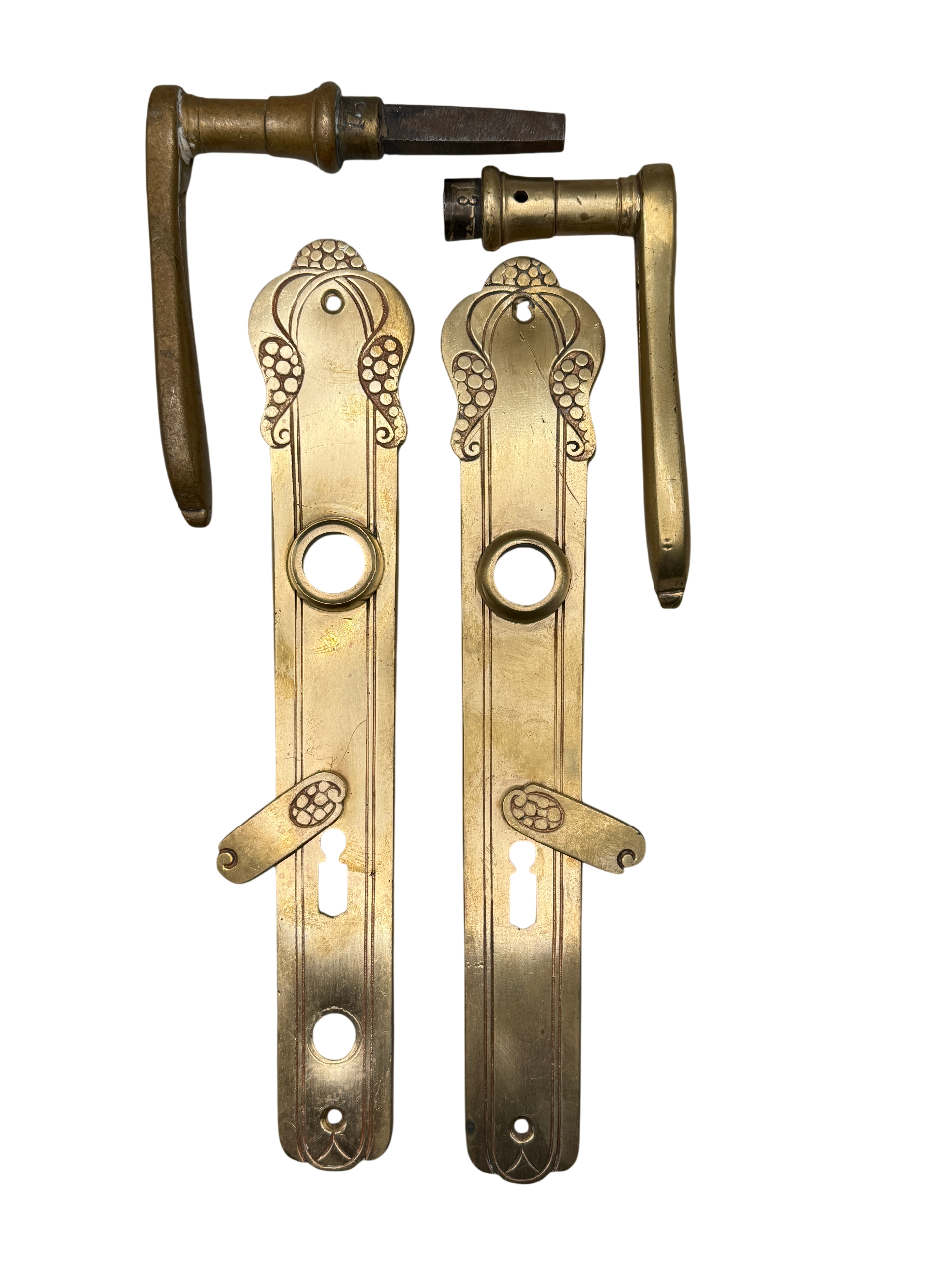 Türgarnitur Jugendstil aus Messing