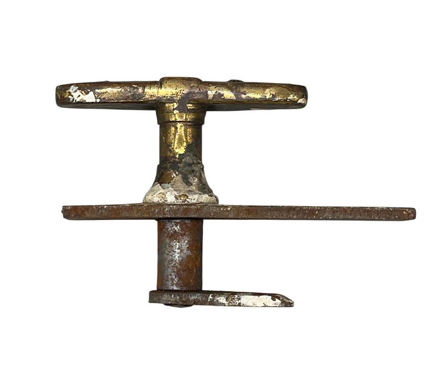 Fensteroliven/Einreiber Jugendstil aus Messing